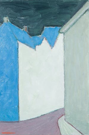 Paul Overhaus - Olieverf op doek, Witte gevel - Ingelijst kopen? Bied vanaf 100!