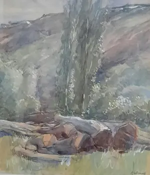 Piet van Boxel - landschap Vaucluse kopen? Bied vanaf 150!