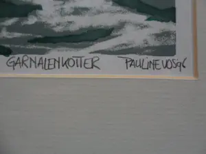 Pauline Vos - Zeefdruk, Garnalenkotter. kopen? Bied vanaf 25!