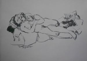 Freek van den Berg - 2 litho's uit de Map Vriendinnen van 1974 kopen? Bied vanaf 20!