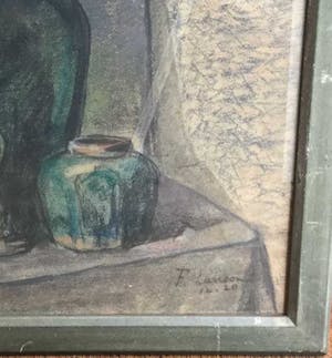 Niet of onleesbaar gesigneerd - 4039, stilleven met gemberpot, onleesbaar gesigneerd kopen? Bied vanaf 10!