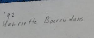 Henriette Boerendans - Houtsnede, Zonder titel kopen? Bied vanaf 1!
