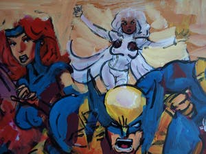 Peter Klashorst - Acrylverf op doek , “MARVEL” - GROOT – 2018 – 60 x 105 cm kopen? Bied vanaf 350!