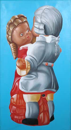 Jan Bollaert - Acryl op Doek, Dance Toy, Dance! verkocht voor € 50!