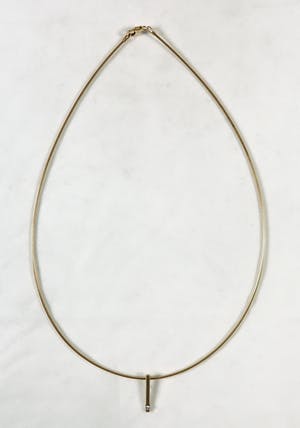 14K Goud - Collier met diamant bezette hanger (inclusief certificaat) kopen? Bied vanaf 170!