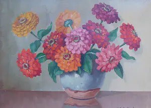 Huibert Schallenberg - Bloemstilleven kopen? Bied vanaf 85!