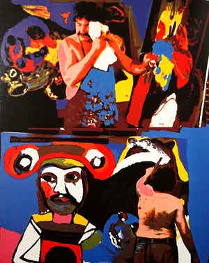 Karel Appel - Thursday, zeefdruk (groot) verkocht voor € 300!