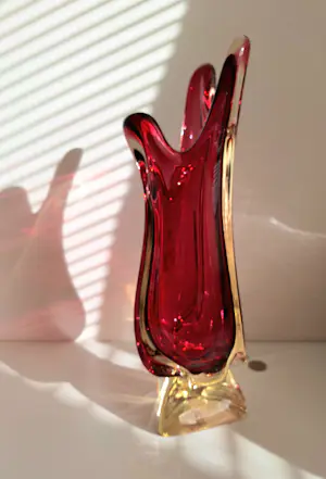 Murano Glas - Unieke schoonheid, grote vaas in prachtige kleur kopen? Bied vanaf 47!