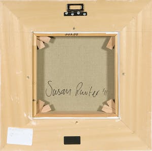 Susan Ruiter - Acrylverf op doek, Z.T. (Twee poezen op een fauteuil) - Ingelijst kopen? Bied vanaf 100!