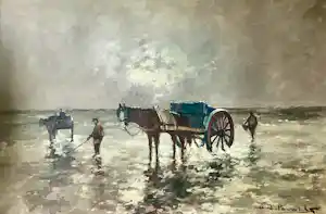 Henri Joseph Pauwels - De garnaalvissers verkauft für € 115!