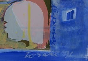 Rene D. Tosari - Gouache, Zonder titel - Ingelijst kopen? Bied vanaf 100!