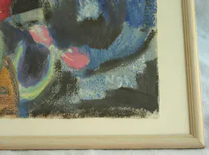 Anneke de Vlaming - Gemengde techniek , De huiskamer – ingelijst - 1996 kopen? Bied vanaf 1!