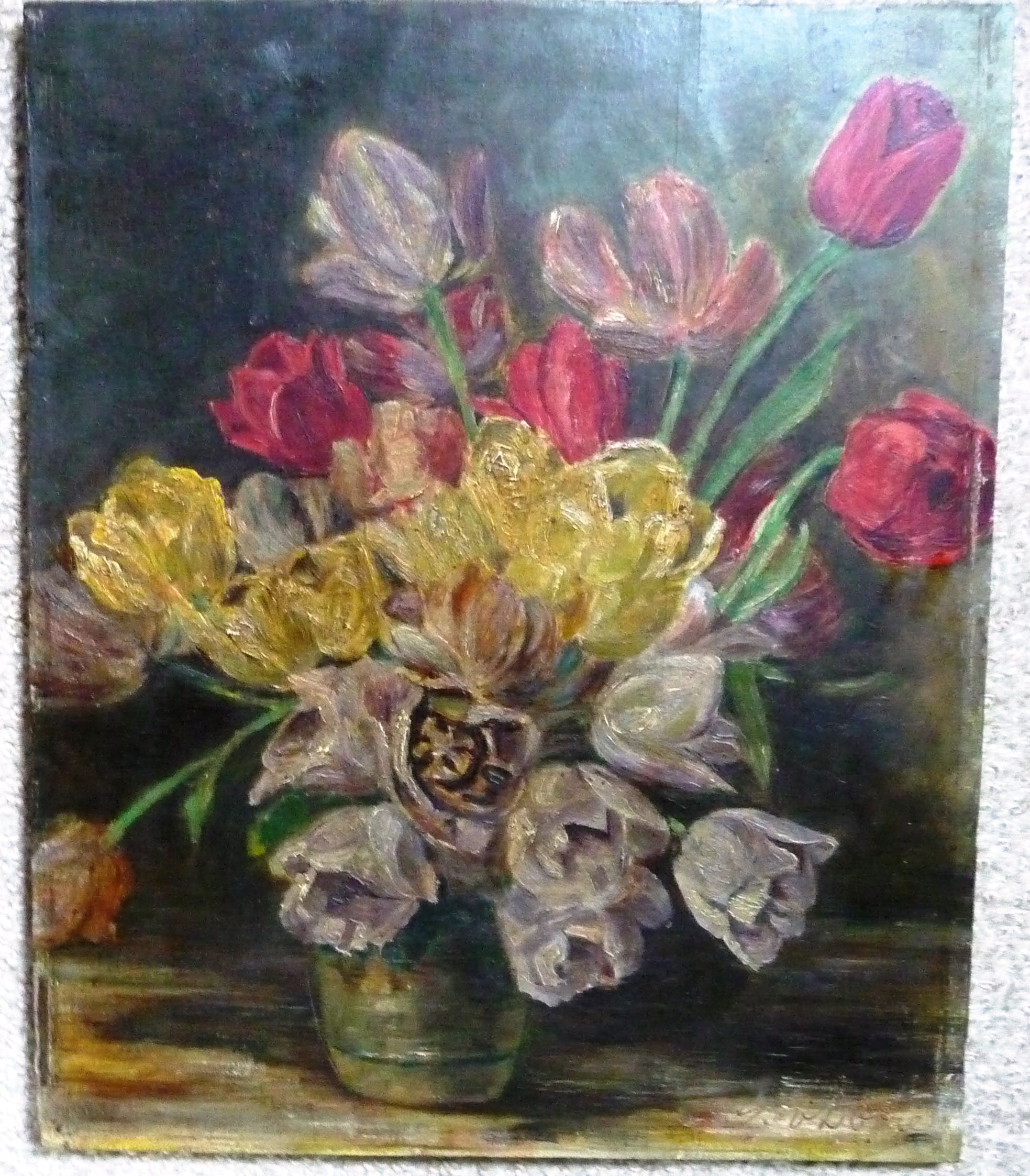 Johanna Elisabeth van Dooren - Tulpen in een vaas ca. 1920 kopen? Bied vanaf 120!