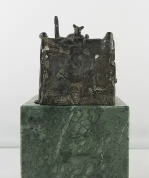 Dick Aerts - Brons op marmeren voet, Reinaert de Vos kopen? Bied vanaf 100!