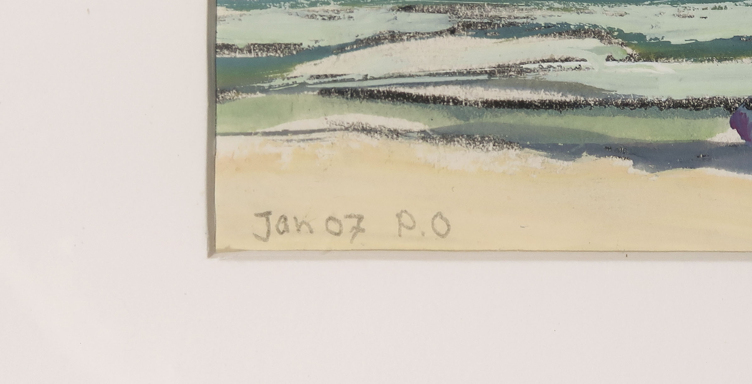 Paul Overhaus - Gouache op papier, Strandgezicht - Ingelijst kopen? Bied vanaf 35!