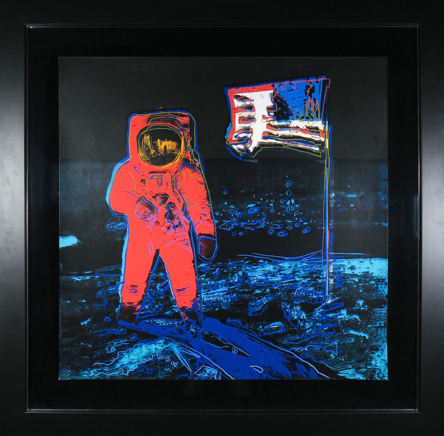 Andy Warhol - Moonwalk uit de serie TV - Ingelijst (Zeer groot) verkocht voor € 1!