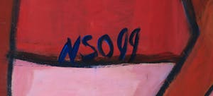 Marthe Nso Abomo - Acryl op doek, Le menage a trois - Ingelijst (zeer groot) kopen? Bied vanaf 200!