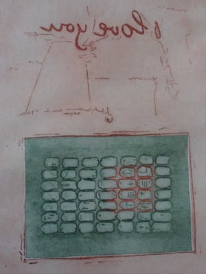 Jan Montyn - Kleuren ets, zonder titel. Oplage 20/14 kopen? Bied vanaf 80!