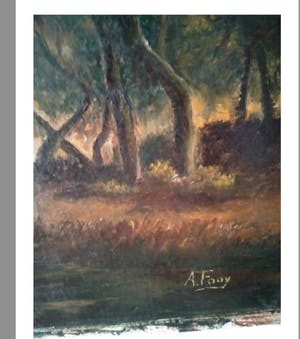 Niet of onleesbaar gesigneerd - Boerderij aan rivier kopen? Bied vanaf 1!