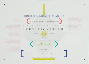Ootje Oxenaar - Zeefdruk, Certificat d'ami (Amis Nouvelles Images) kopen? Bied vanaf 1!