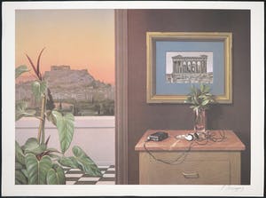 Niet of onleesbaar gesigneerd - Lot van vier offets, Diverse voorstellingen kopen? Bied vanaf 1!