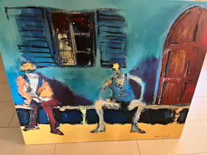 Ton van der Werf - Bodemprijs : Prachtig schilderij , gesigneerd kopen? Bied vanaf 110!