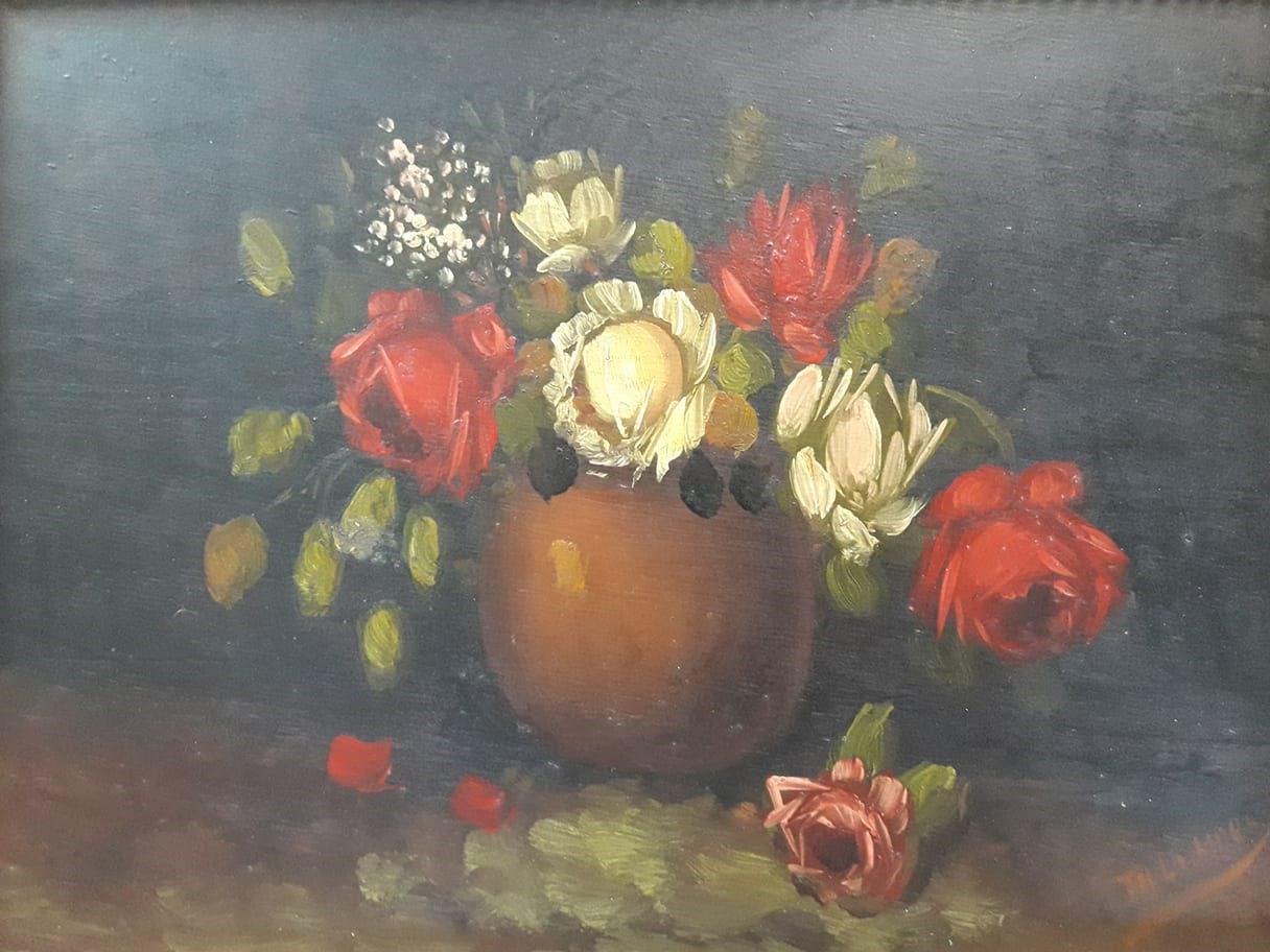 Tilly Moes - Bloemstilleven. verkocht voor € 40!