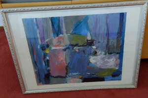 Wil van Leeuwen - Prachtig Abstract werk 1989 kopen? Bied vanaf 50!