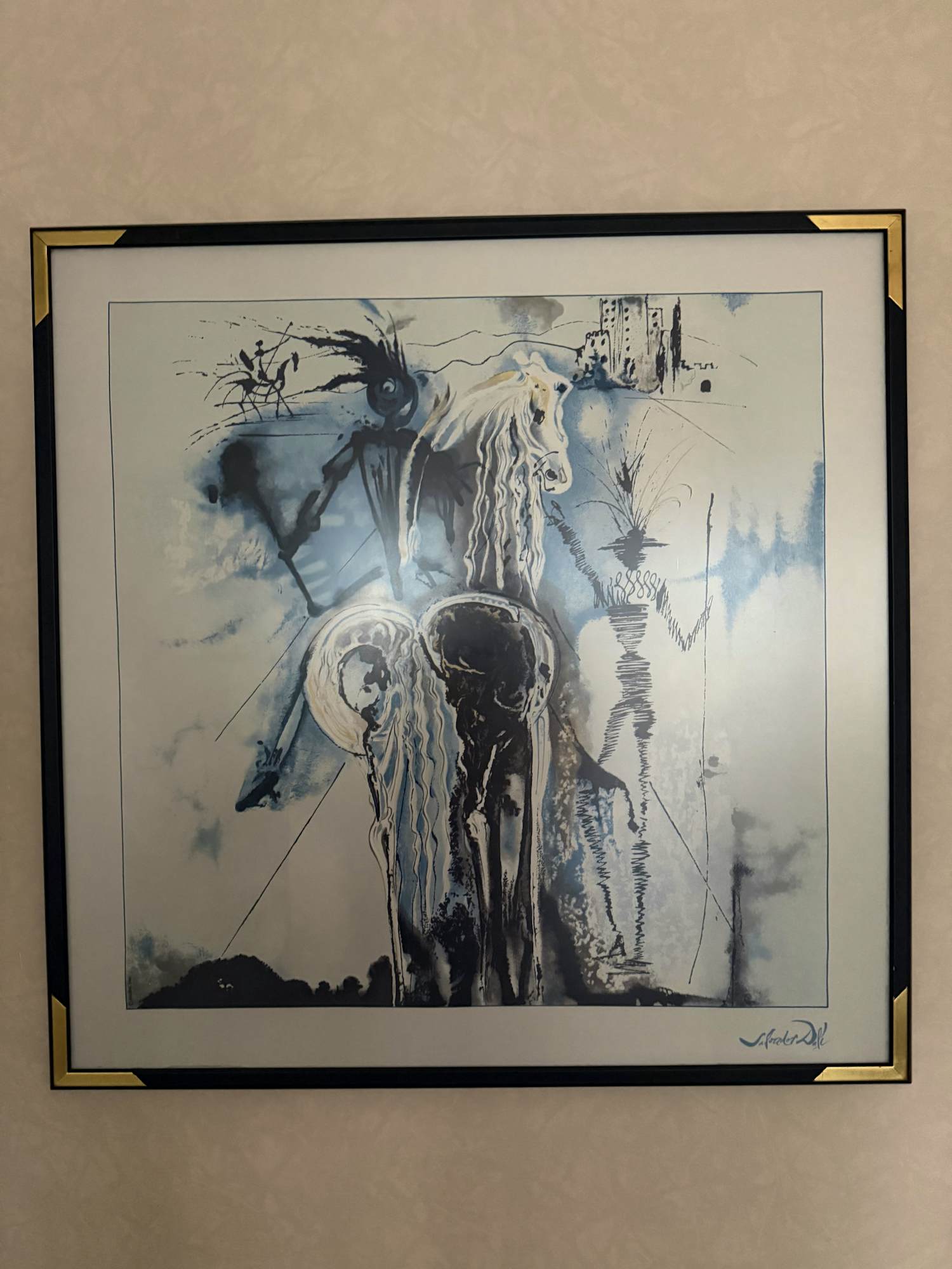 Salvador Dali - De middeleeuwse ridder kopen? Bied vanaf 100!