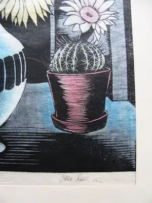 Otto van Rees - SONNENBLUMEN MIT KAKTUS 1933 signiert kopen? Bied vanaf 150!