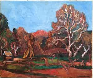 Matthieu Wiegman - Frans landschap net bomen verkocht voor € 1875!
