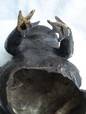 Niet of onleesbaar gesigneerd - Bronzen beeld , Kikker / Pad kopen? Bied vanaf 10!