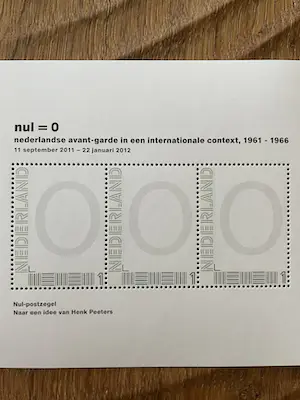 Henk Peeters - Nul = 0 Zero op Zee kaarten met originele nul postzegels kopen? Bied vanaf 30!