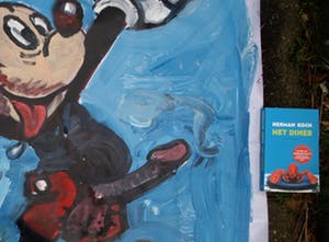 Peter Klashorst - Acrylverf op doek , “Mickey Muis” – GROOT - 119 x 110 cm - 2018 kopen? Bied vanaf 300!