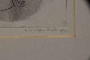 Irene Verbeek - 1+1=2, 2/7 E.A., 1974 - Ets op papier - BKR Groningen kopen? Bied vanaf 20!