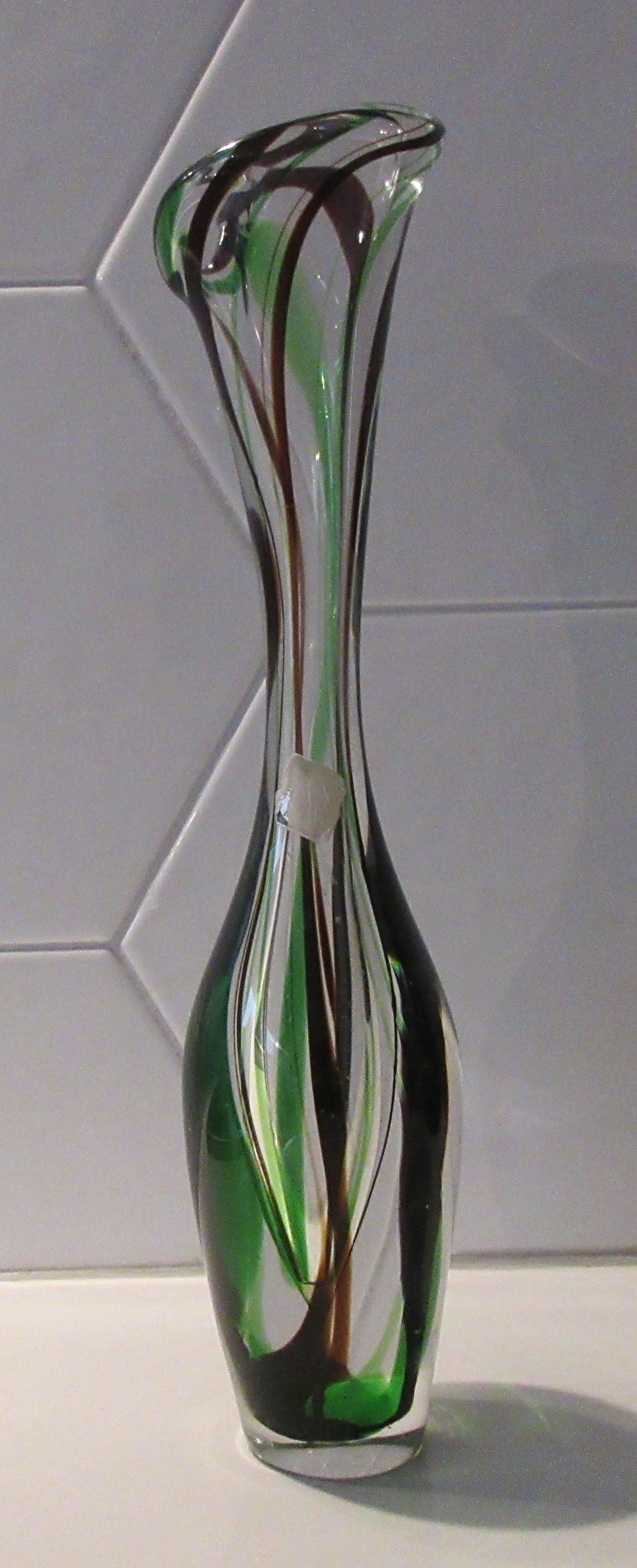 Max Verboeket - voor de Kristalunie Maastricht - Mooie ranke Kristaluniek vaas model A9 kopen? Bied vanaf 42!