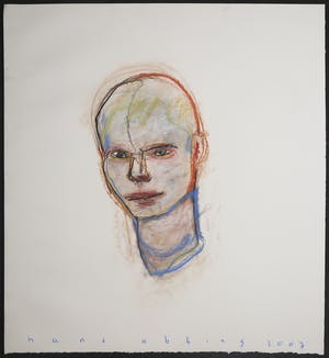 Hans Abbing - Tekening in pastelkrijt, Zonder titel kopen? Bied vanaf 1!