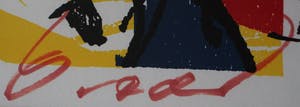 Herman Brood - Zeefdruk: Met bibberende ogen bezigtigd kopen? Bied vanaf 275!
