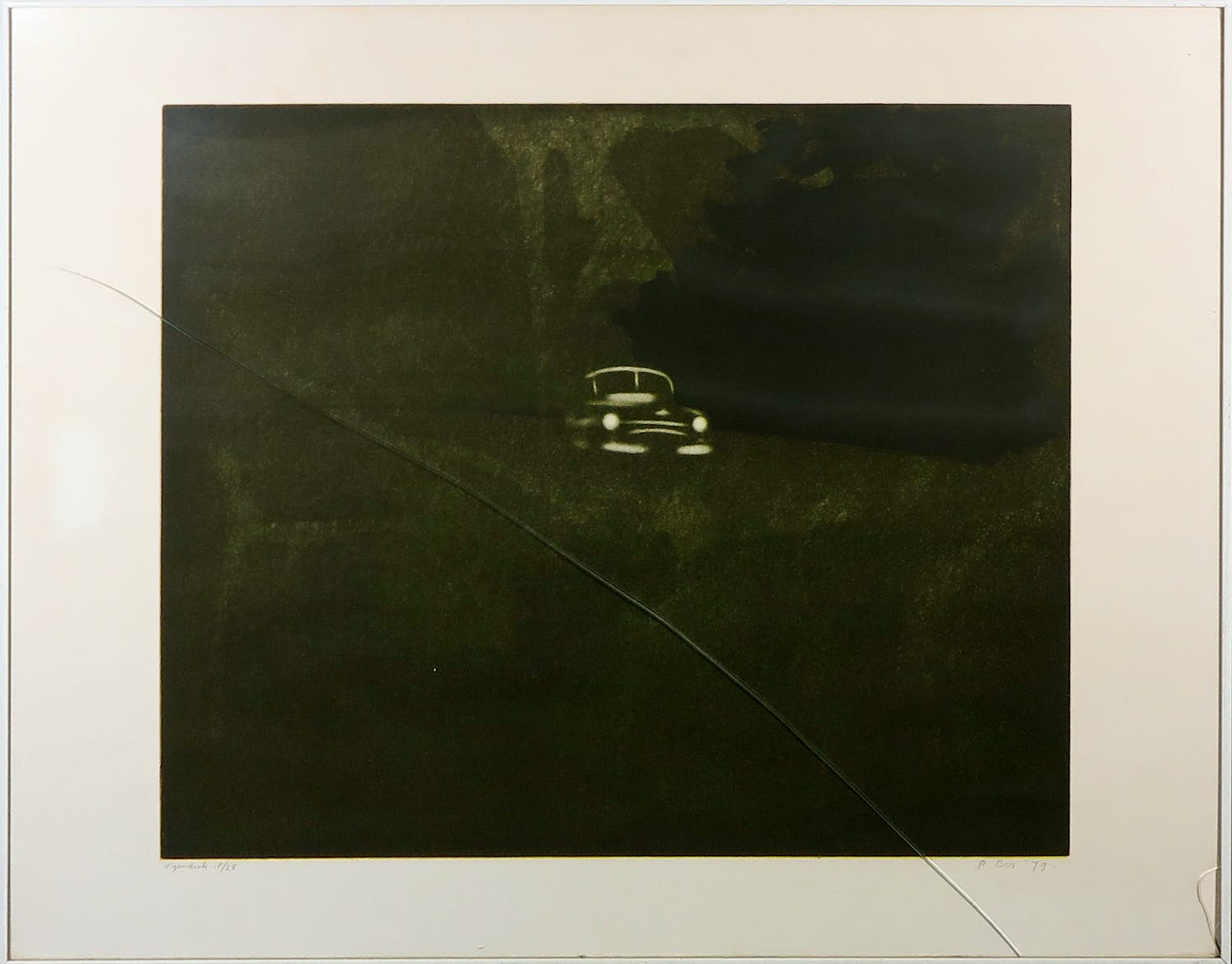 Peter Bes - Ets en aquatint, Sunset Boulevard verkocht voor € 50!