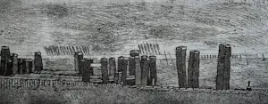 Jos van den Berg - Ets: Wind Veerse meer - 1973 kaufen? Bieten Sie von 39!