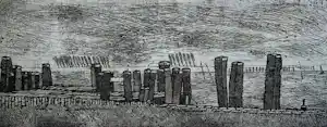 Buy Jos van den Berg - Ets: Wind Veerse meer - 1973? Bid from 39!