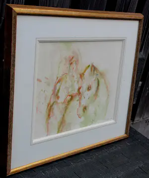 Constant - Ingelijste aquarel: 'Rustende amazone' - 1987 kopen? Bied vanaf 3995!