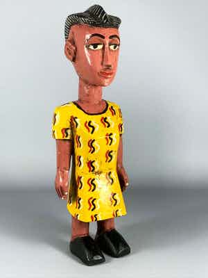 Bobo - 191101 - Tribal Used African Bozo statue - Mali verkocht voor € 45!
