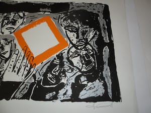 Godfried Vervisch - Zeefdruk "Bind-teken" kopen? Bied vanaf 15!