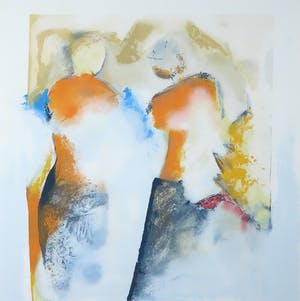 Paula Evers - Zeefdruk, Zonder titel - Ingelijst kopen? Bied vanaf 35!