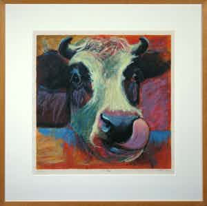 Theo Onnes - Zeefdruk, Noor - Ingelijst verkocht voor € 50!