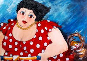 Anke Peddemors - Op de fiets 70x100cm verkocht voor € 75!