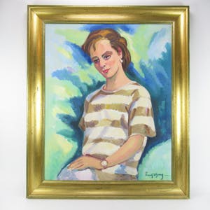 Freek van den Berg - Portret van een Jonge Vrouw kopen? Bied vanaf 170!