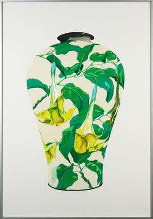 Marian Plug - Litho, Vaas II - Ingelijst (Groot) verkocht voor € 20!