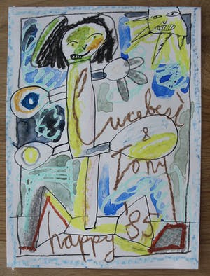 Lucebert - met de hand ingekleurde litho - 1984 kopen? Bied vanaf 225!